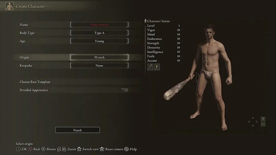 Elden Ring Classes Guide Wretch Gamersuniverse