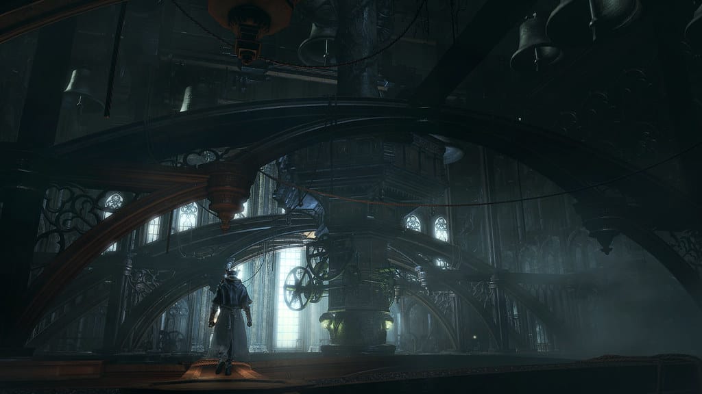 Official PlayStation Blog photo of Brador and the Bell Holder from Bloodborne The Old Hunters