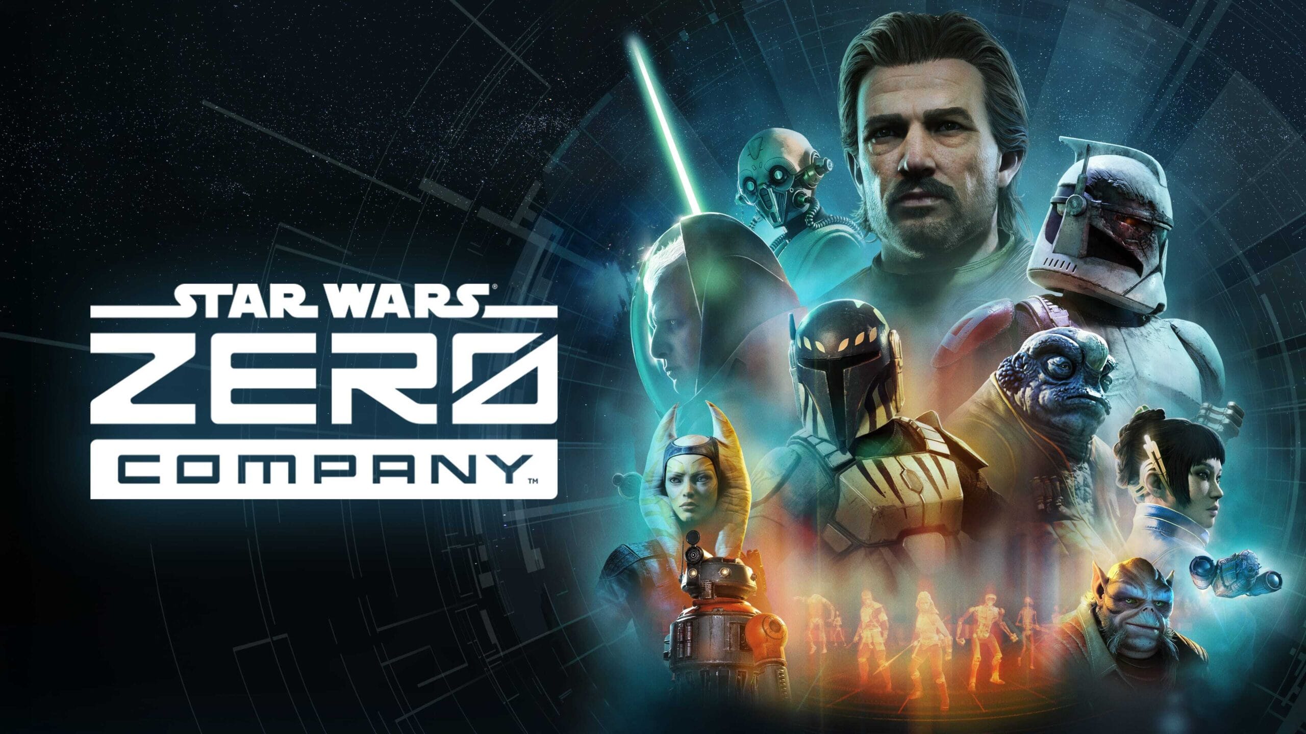 Star Wars Zero Company key art featuring Hawks and the Zero Company squad