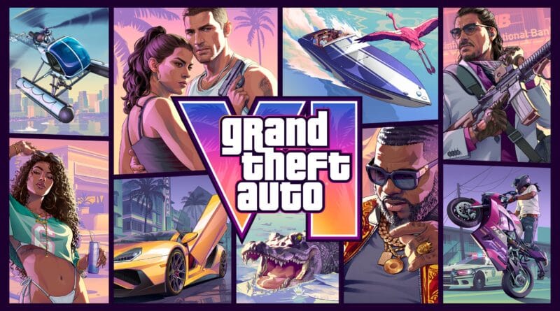 GTA 6 official key art showing the Vice City skyline ahead of the Extended Look reveal