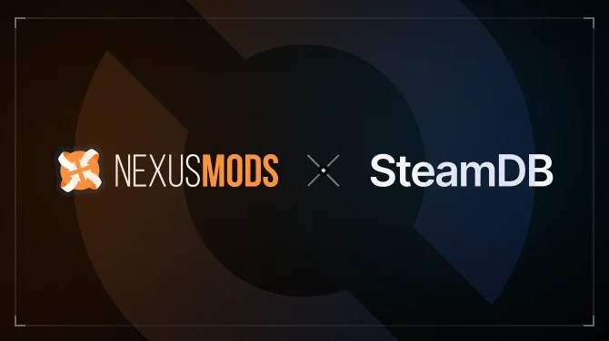 Official Nexus Mods announcement graphic for the SteamDB acquisition