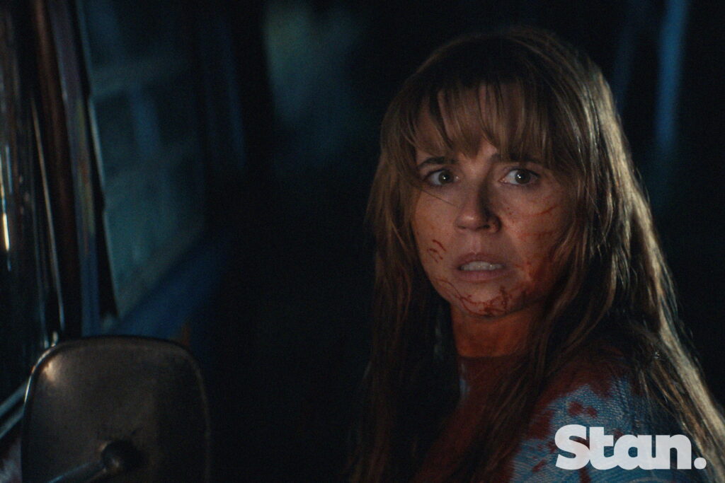 Official first-look image of Linda Cardellini as Pam Voorhees in Crystal Lake
