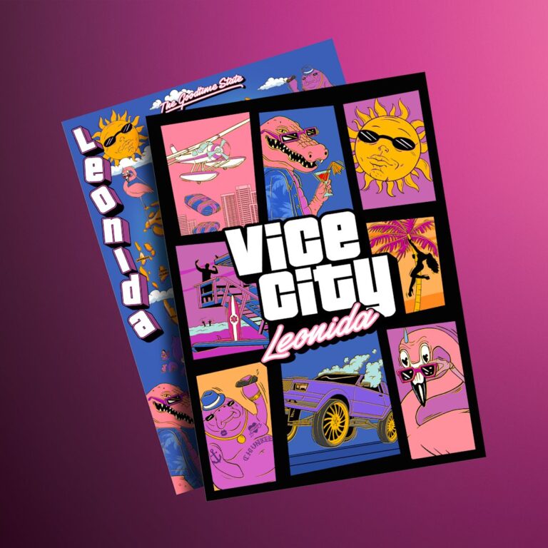 GTA 6 Collector's Edition double-sided souvenir poster with full Leonida map