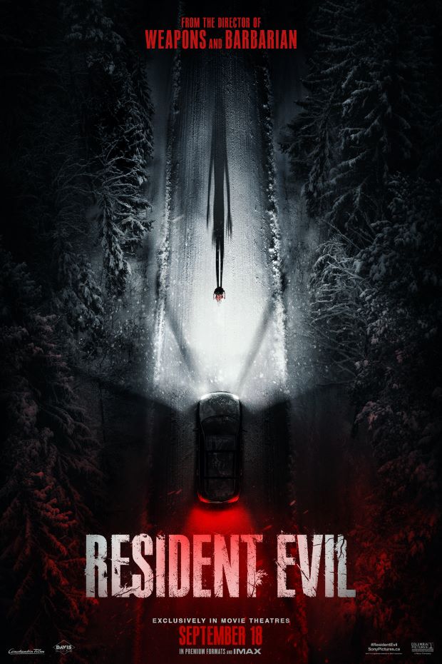 IMAX key art poster for the 2026 Resident Evil movie directed by Zach Cregger