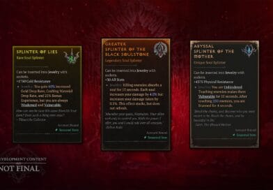 Official Diablo IV screenshot showing the new Rebirth character feature in Season 15