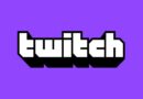 Twitch logo on purple background