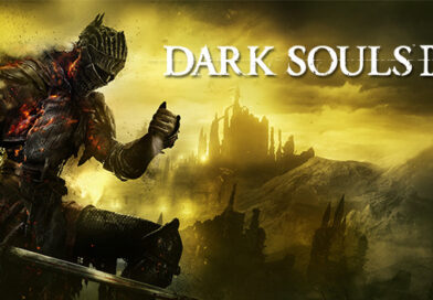 Official Dark Souls III capsule artwork showing the Ashen One and Firelink Shrine