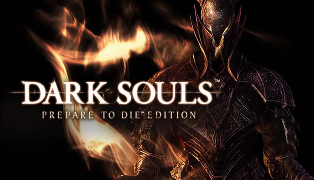 Official Dark Souls artwork depicting Lord Gwyn and the First Flame