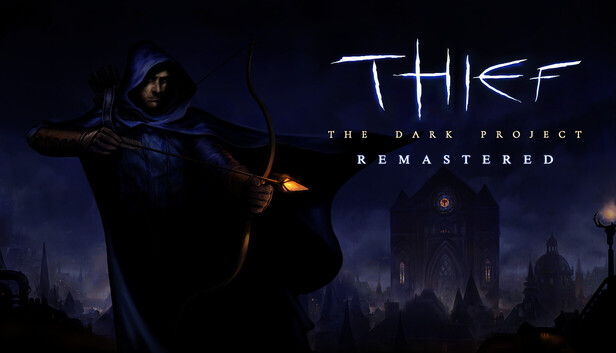 Key art for Thief: The Dark Project Remastered showing Garrett the master thief