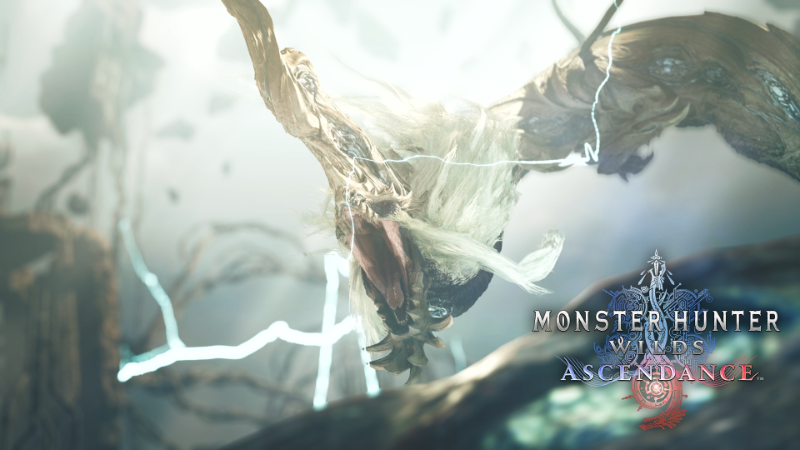Official trailer still showing the Elder Dragon Teostra in Monster Hunter Wilds: Ascendance