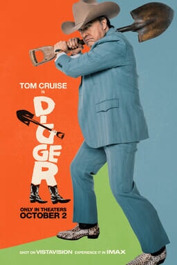 Tom Cruise as Digger Rockwell in official key art for the film Digger
