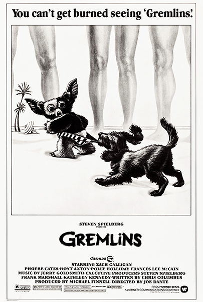 Official poster art for the original 1984 Gremlins film