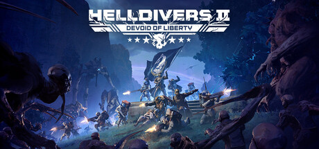 Helldivers 2 key art showing armored Helldivers soldiers