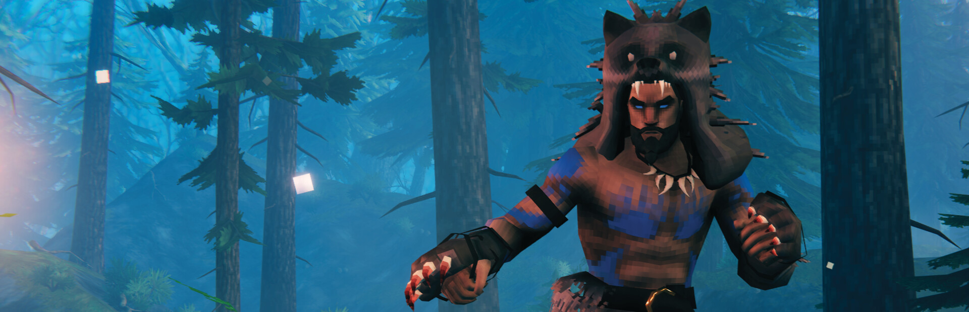 Official Valheim artwork showing the snow-covered Deep North biome added in the 1.0 update
