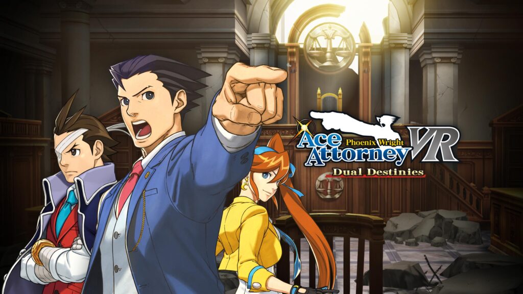 Official key art for Phoenix Wright: Ace Attorney - Dual Destinies VR