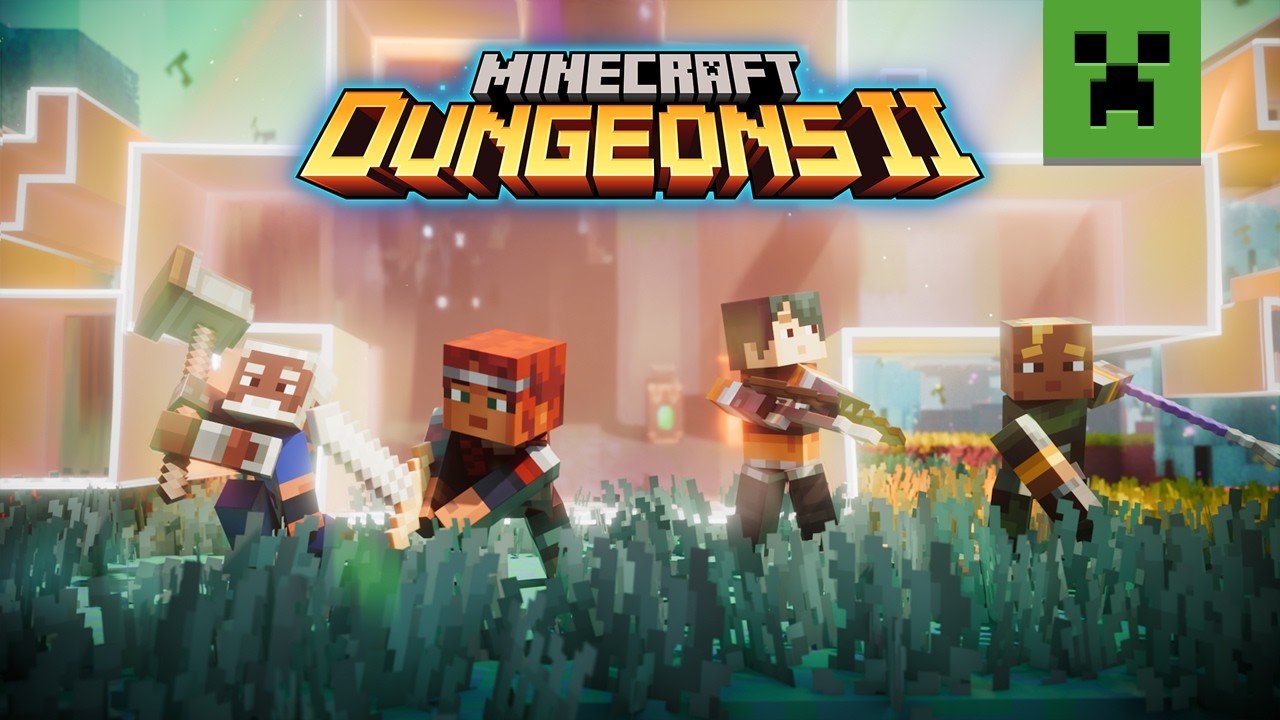 Four heroes explore the Sift, Minecraft Dungeons II's new dimension