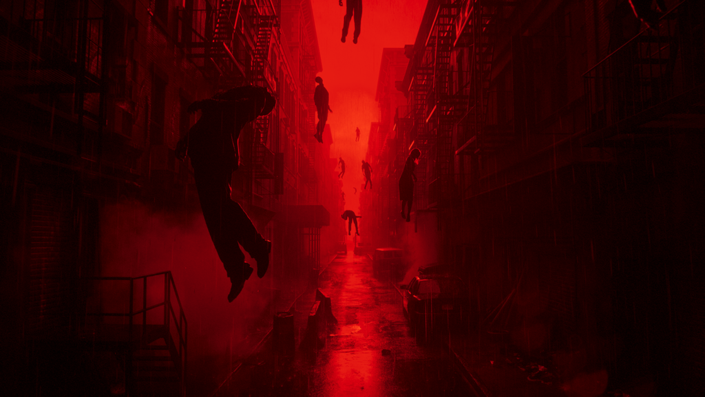 A paranormally warped, Hiss-ravaged Manhattan alleyway from CONTROL Resonant