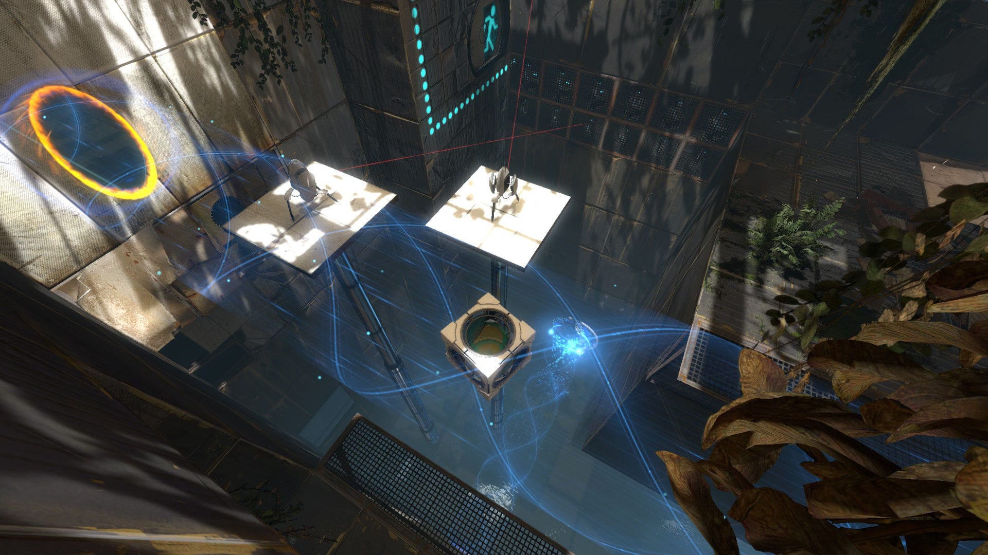 Official screenshot from Portal 2, one of the games whose early builds appeared in the leaked archive