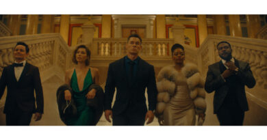 Official first-look image from Apple TV's Matchbox The Movie starring Jessica Biel and John Cena