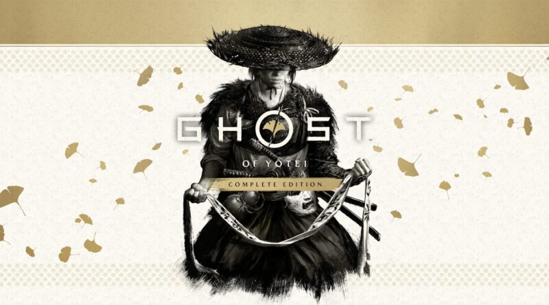 Key art for Ghost of Yotei Complete Edition showing the game's samurai protagonist Atsu