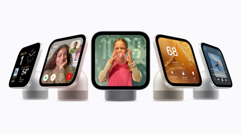 Apple HomeView smart display lineup in silver, starlight, rose pink and space gray
