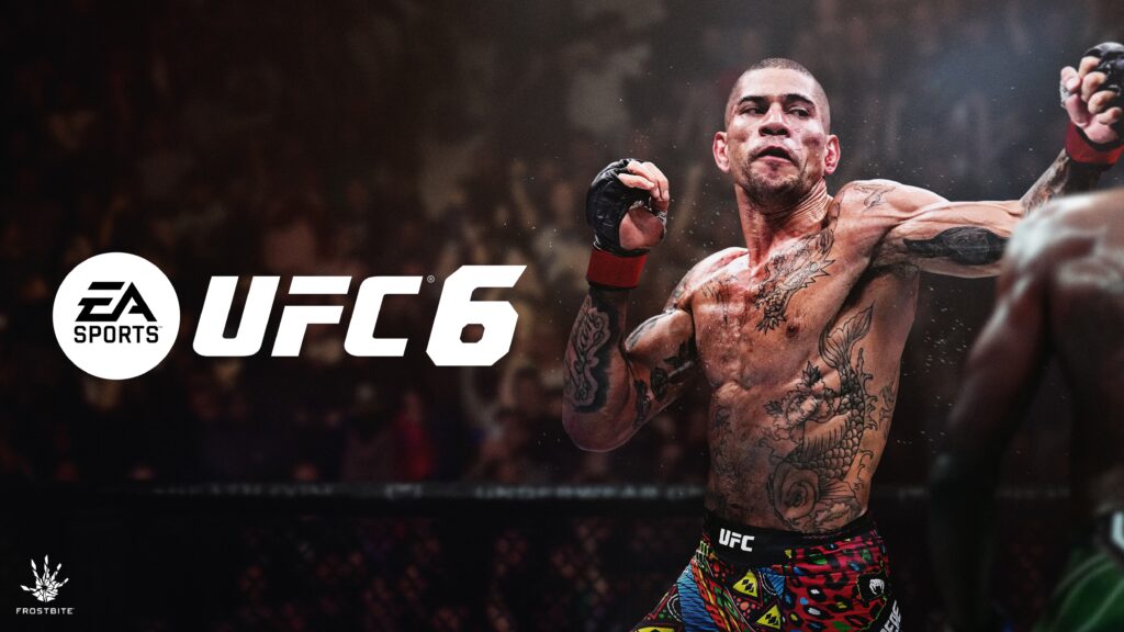 Official EA Sports UFC 6 key art showing two fighters facing off