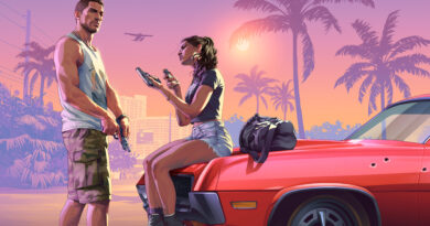 Official Grand Theft Auto VI artwork of Jason Duval and Lucia Caminos together