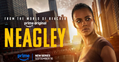 Maria Sten as Frances Neagley in official key art for Prime Video's Reacher spinoff Neagley
