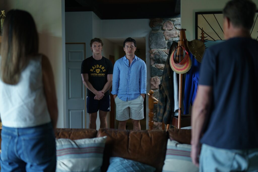 Connor Storrie and Hudson Williams in HBO Max's Heated Rivalry
