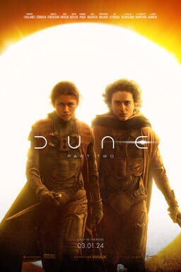 Official Dune: Part Two key art with Paul Atreides and Chani