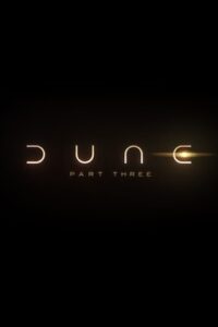Dune: Part Three teaser key art showing the film's logo treatment on a black background