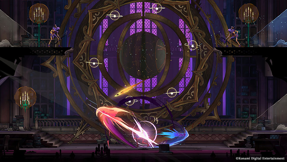 Rose Belmont in combat in Castlevania: Belmont's Curse