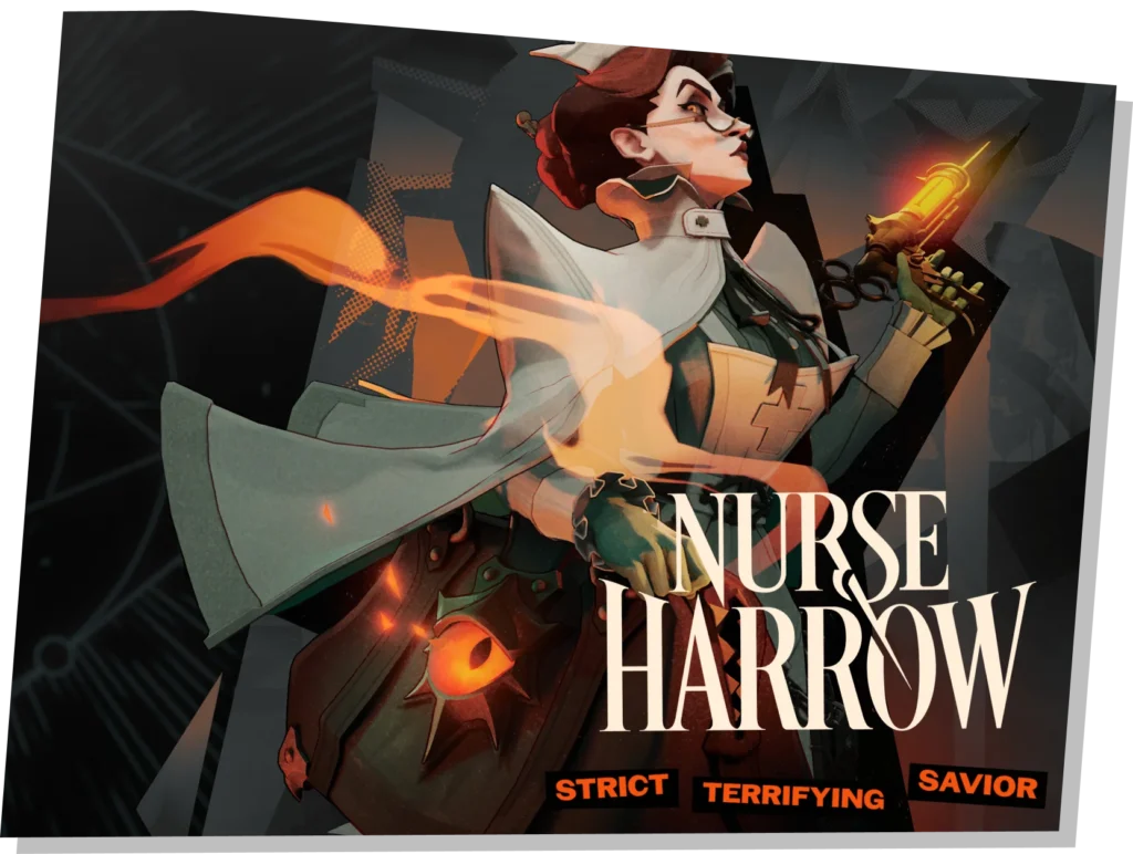 Nurse Harrow hero art from Deadlock's City Never Sleeps update
