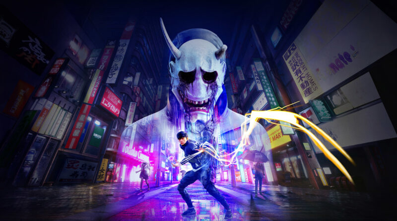 Key art for Ghostwire: Tokyo, now DRM-free on GOG