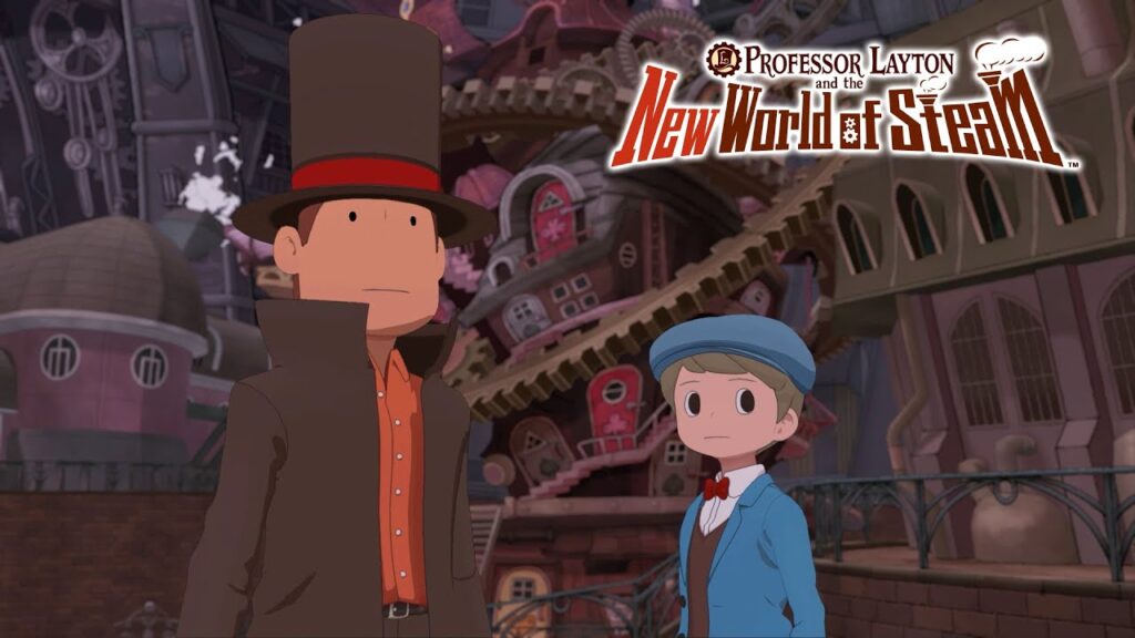 Professor Layton and Luke reunited in Steam Bison in Professor Layton and the New World of Steam