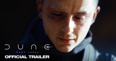 Close-up of Timothee Chalamet as Paul Atreides in the official trailer for Dune: Part Three