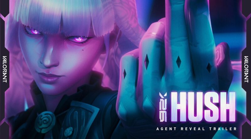 Hush using her telekinesis in the Valorant agent trailer