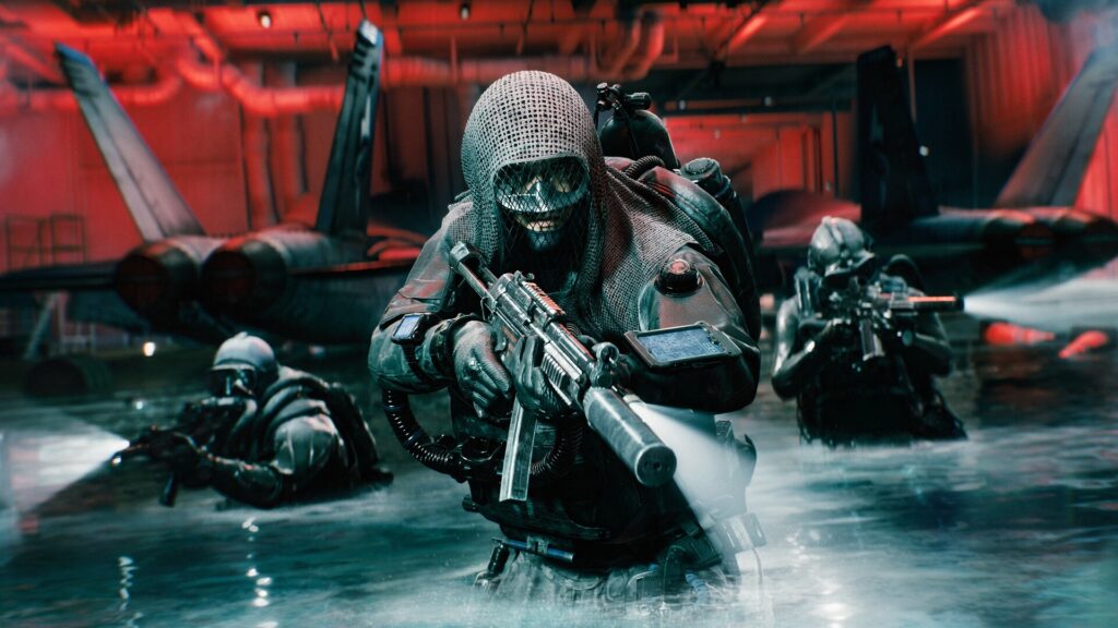 A combat scene from Battlefield 6