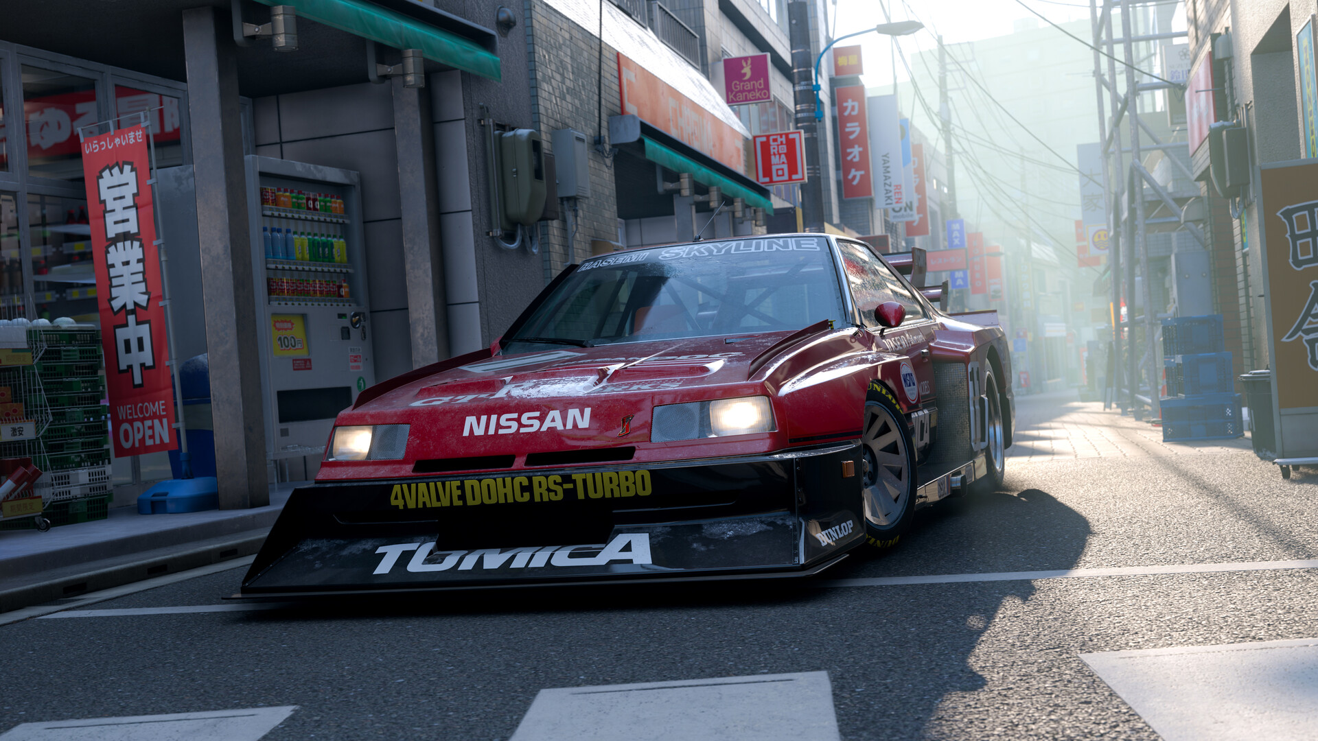 In-game screenshot from Forza Horizon 6 showing a car on an open road