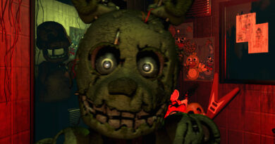 Springtrap, the rotting rabbit suit containing William Afton, in Five Nights at Freddy's 3