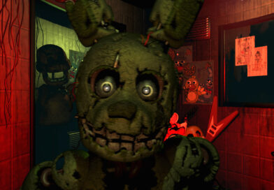 Springtrap, the rotting rabbit suit containing William Afton, in Five Nights at Freddy's 3