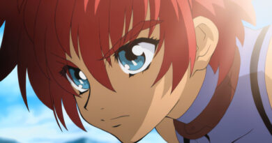 Reid Hershel in an anime cutscene from Tales of Eternia Remastered