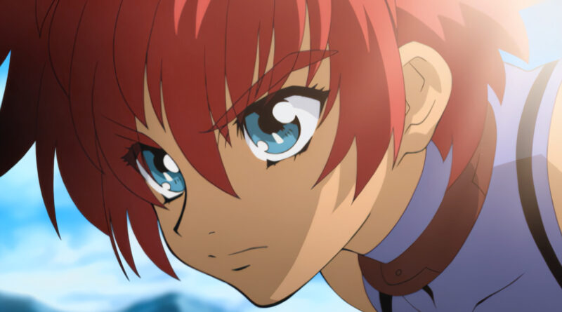 Reid Hershel in an anime cutscene from Tales of Eternia Remastered