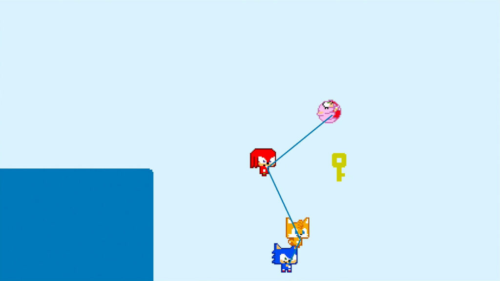 Co-op gameplay screenshot from Sonic Pico Park