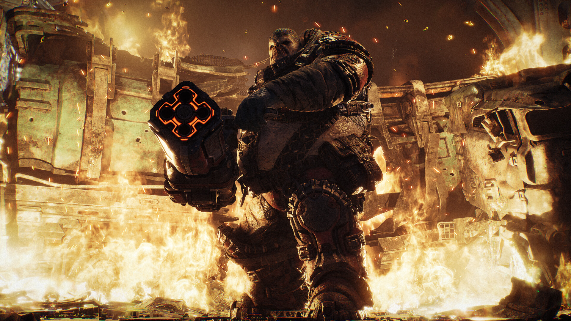 Gears of War E-Day Review Burning Kalona