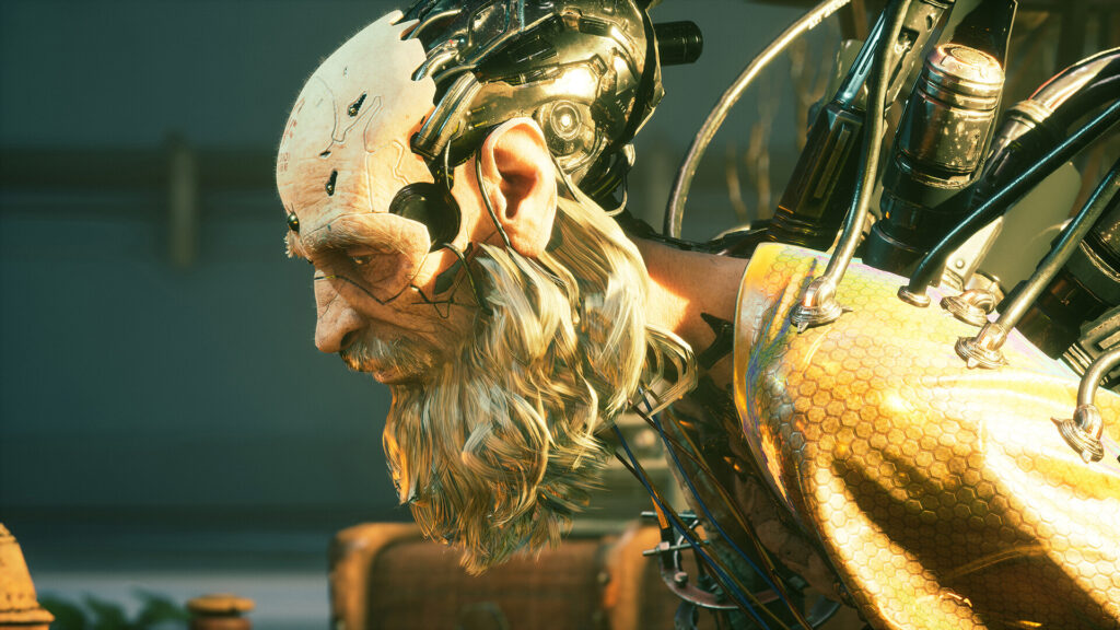 Orcal, the elder of Xion, in Stellar Blade