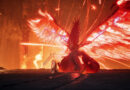 AION 2 Daeva with glowing red wings, Elyos or Asmodian faction choice