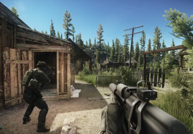 Escape from Tarkov official screenshot from Battlestate Games showing an armed PMC in a raid