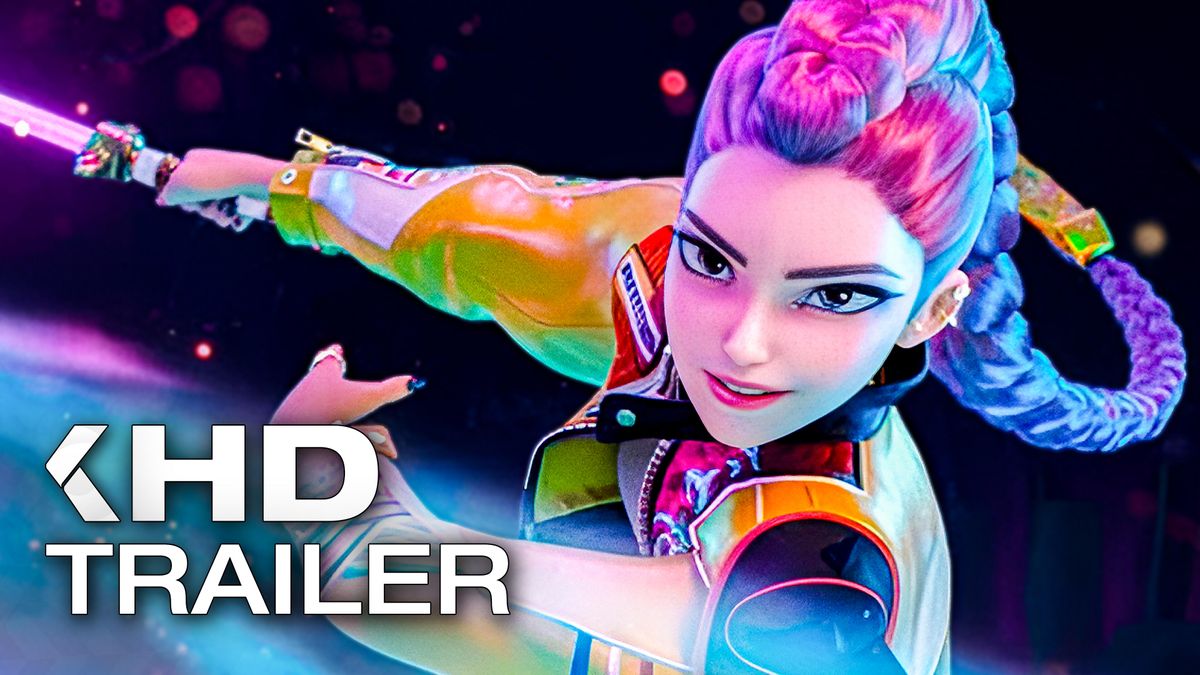 Key art from the original KPop Demon Hunters trailer