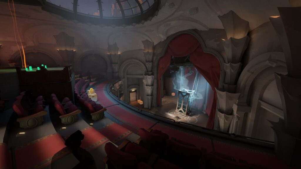 The Theater district in Deadlock, home of the Stage Hands Haunt camps